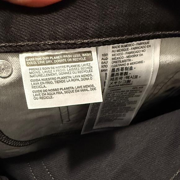 Levi's Black Straight Jeans Timeless Design - Picture 4 of 6